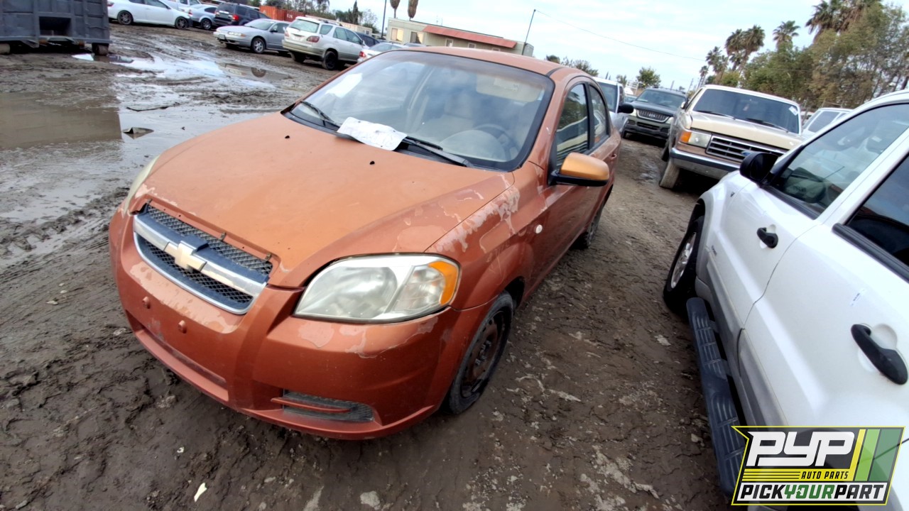 2007 CHEVROLET AVEO partes disponibles