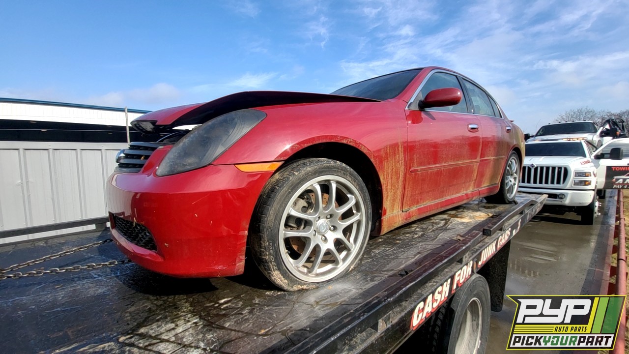 2005 INFINITI G35 partes disponibles