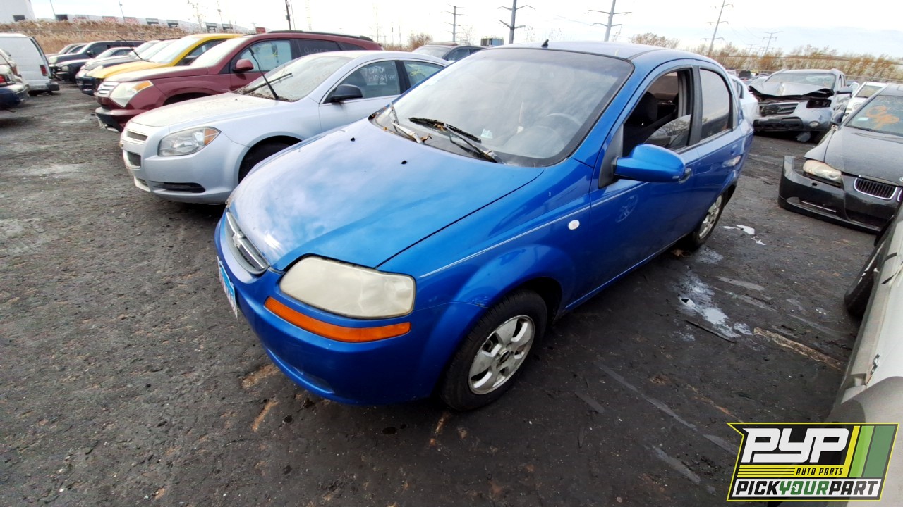 2006 CHEVROLET AVEO partes disponibles