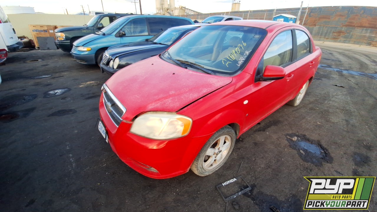 2007 CHEVROLET AVEO partes disponibles