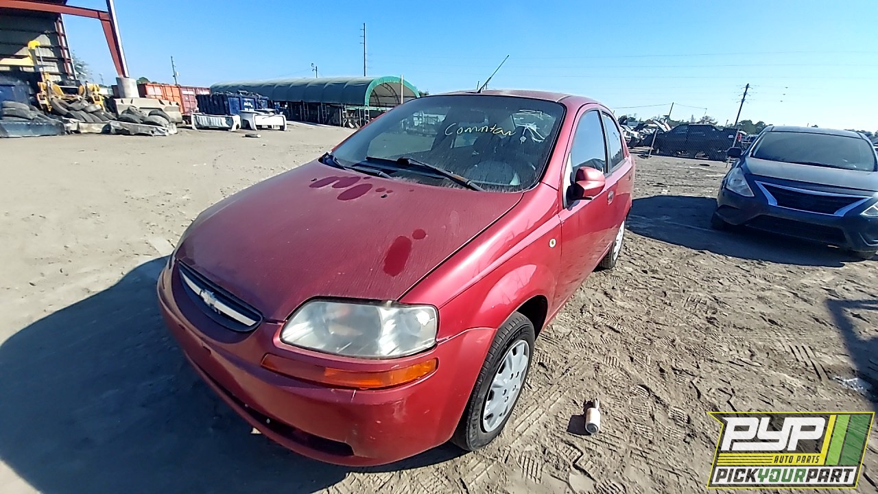 2005 CHEVROLET AVEO partes disponibles