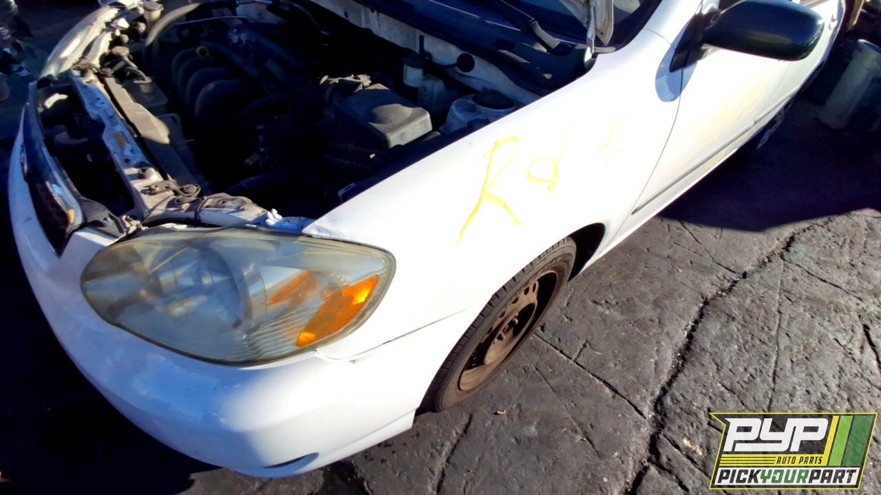 2005 TOYOTA COROLLA partes disponibles