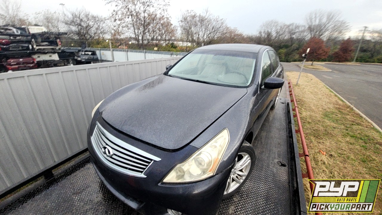 2010 INFINITI G37 partes disponibles