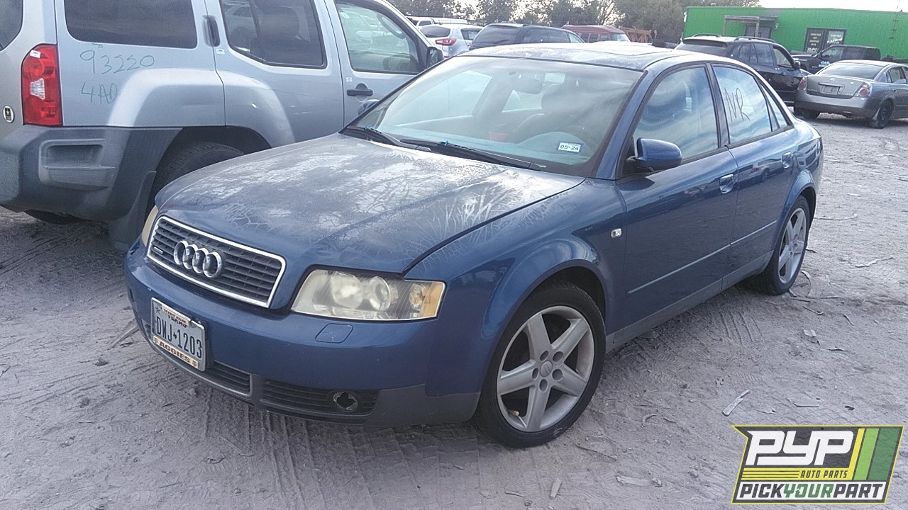 2003 AUDI A4 QUATTRO partes disponibles