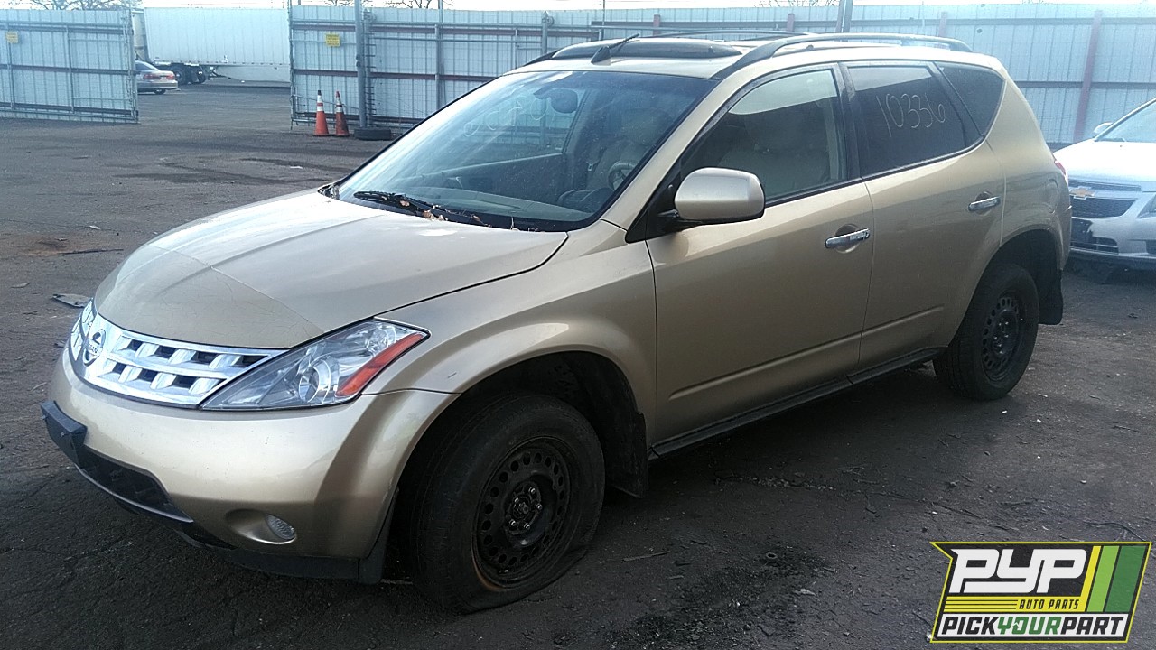2003 NISSAN MURANO partes disponibles