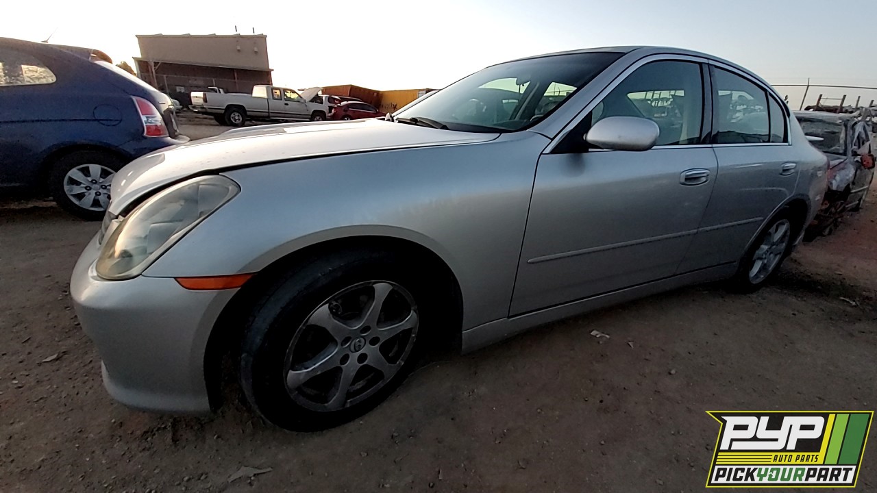 2004 INFINITI G35 partes disponibles
