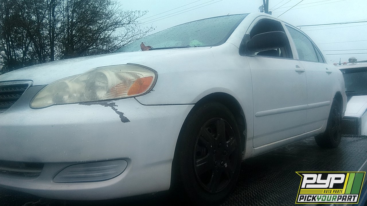 2007 TOYOTA COROLLA partes disponibles