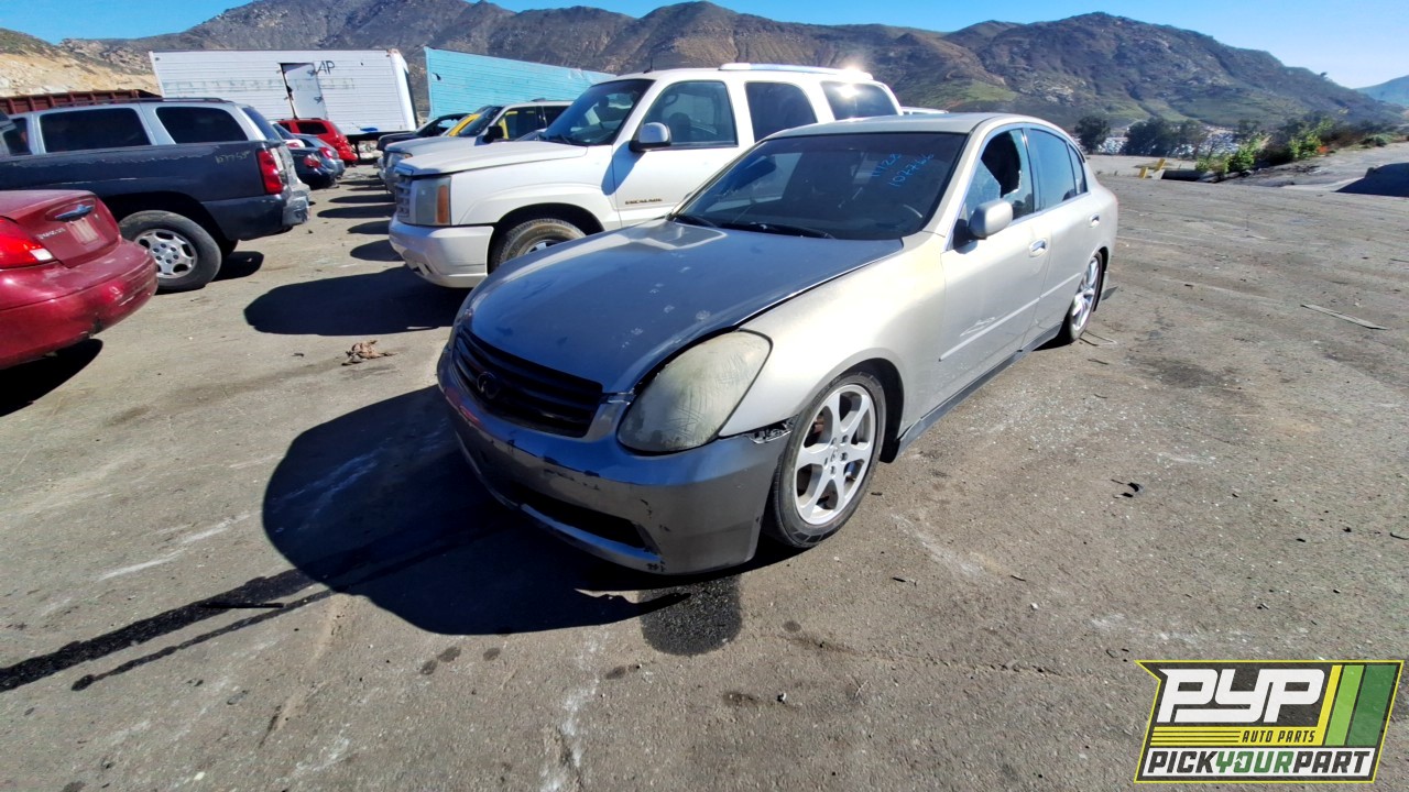 2004 INFINITI G35 partes disponibles