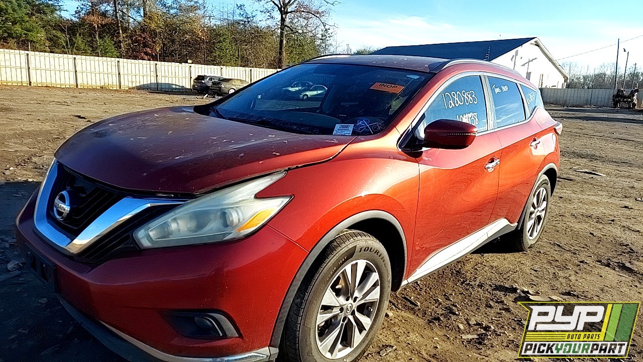 2016 NISSAN MURANO partes disponibles