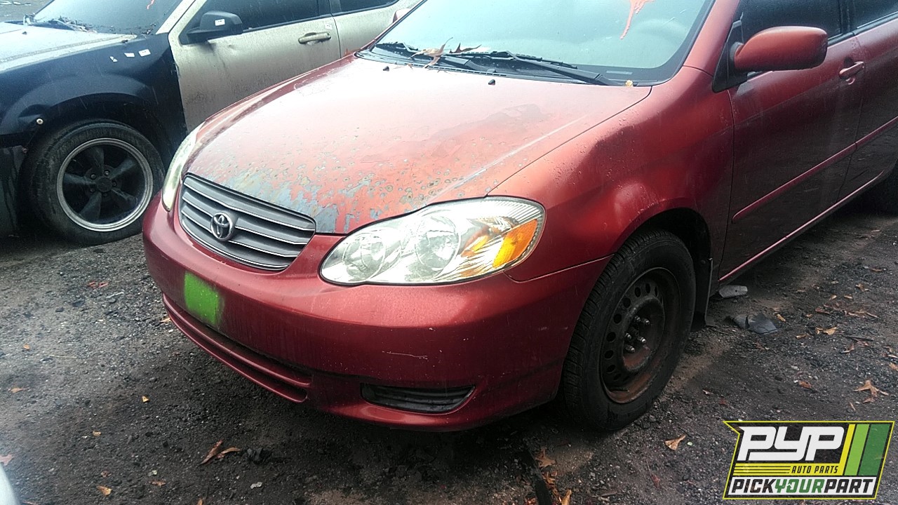 2003 TOYOTA COROLLA partes disponibles