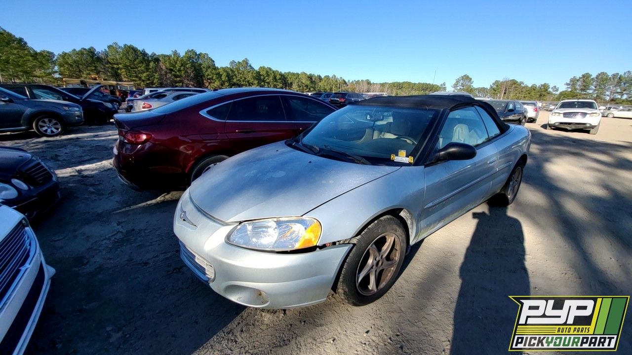 2001 CHRYSLER SEBRING available for parts