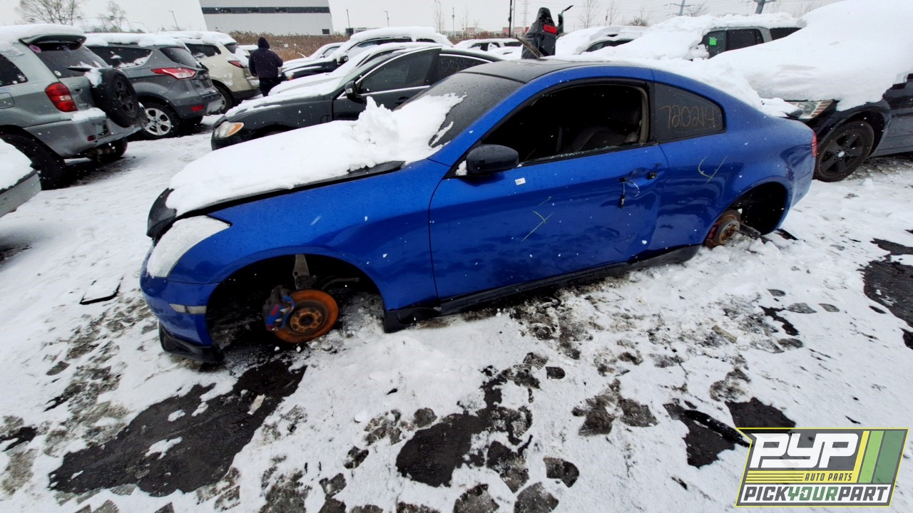 2006 INFINITI G35 partes disponibles