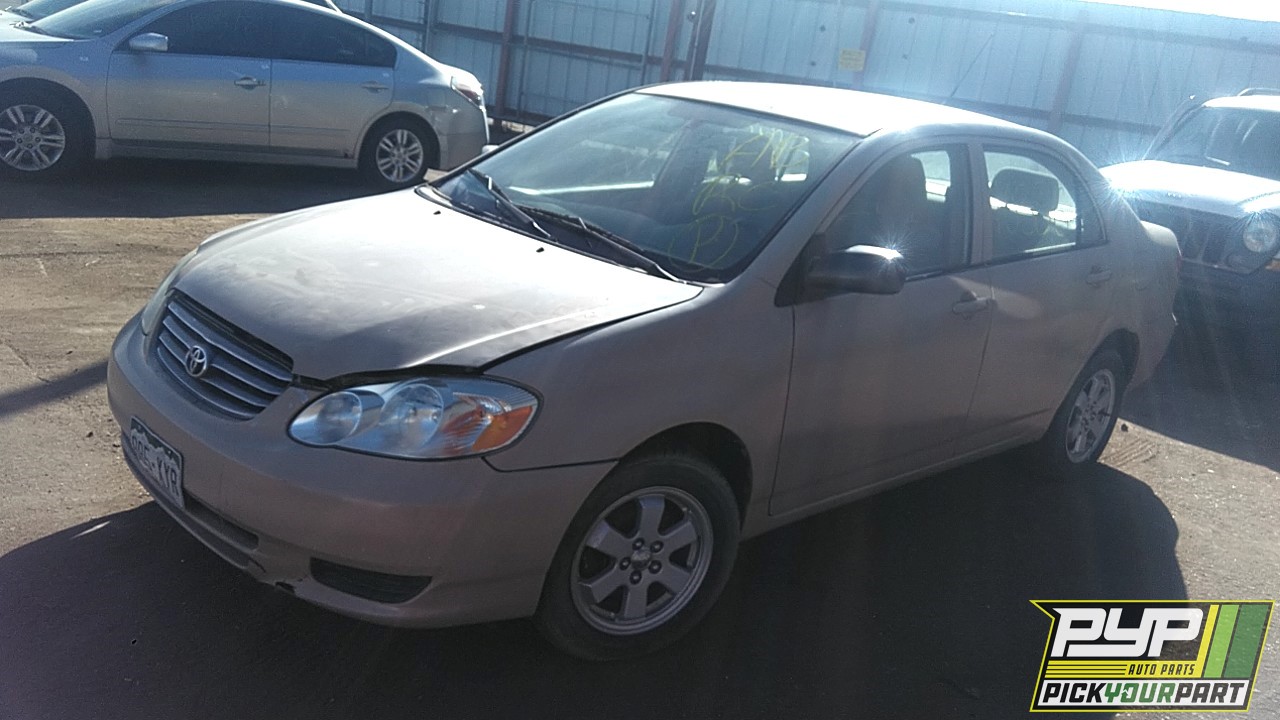2003 TOYOTA COROLLA partes disponibles