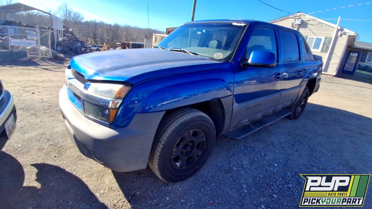 2003 CHEVROLET AVALANCHE 1500 partes disponibles