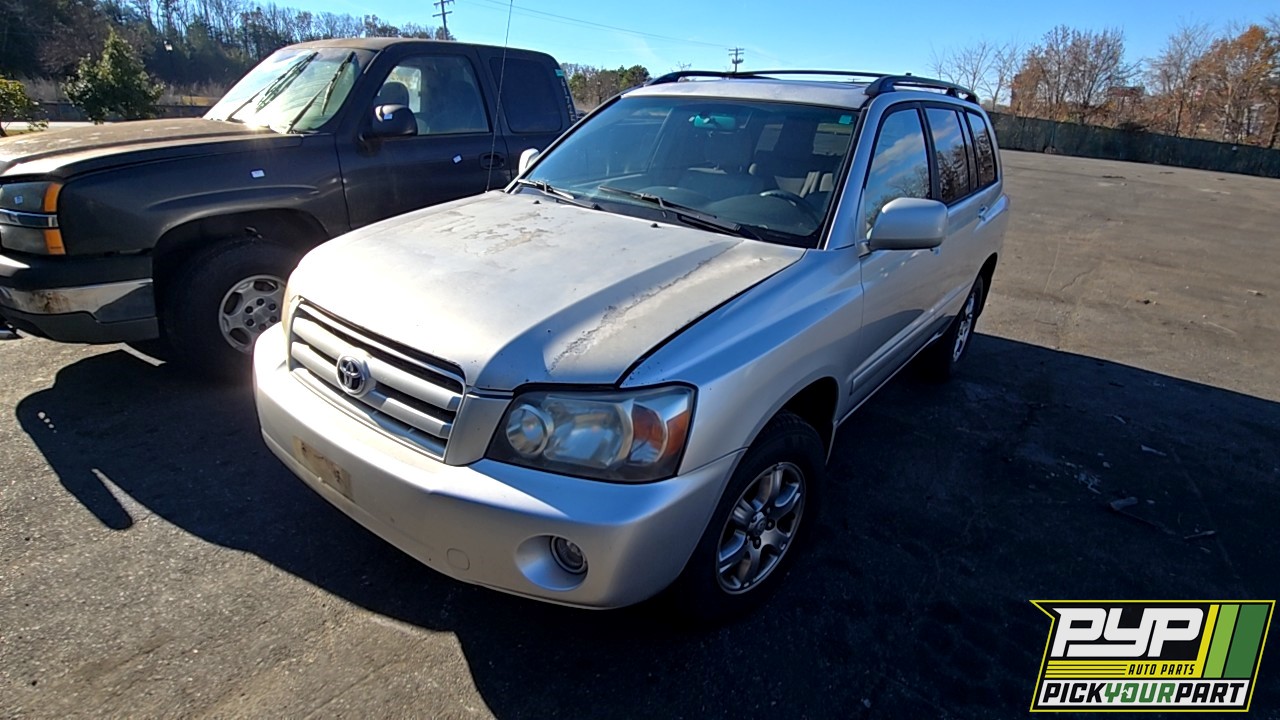 2006 TOYOTA HIGHLANDER partes disponibles