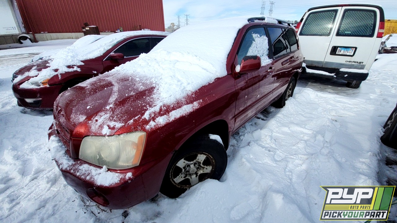 2002 TOYOTA HIGHLANDER partes disponibles
