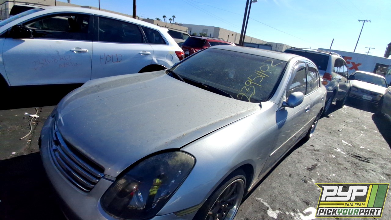 2003 INFINITI G35 partes disponibles