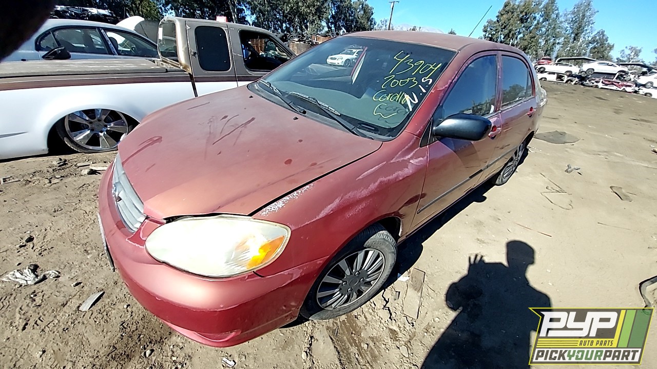 2003 TOYOTA COROLLA available for parts