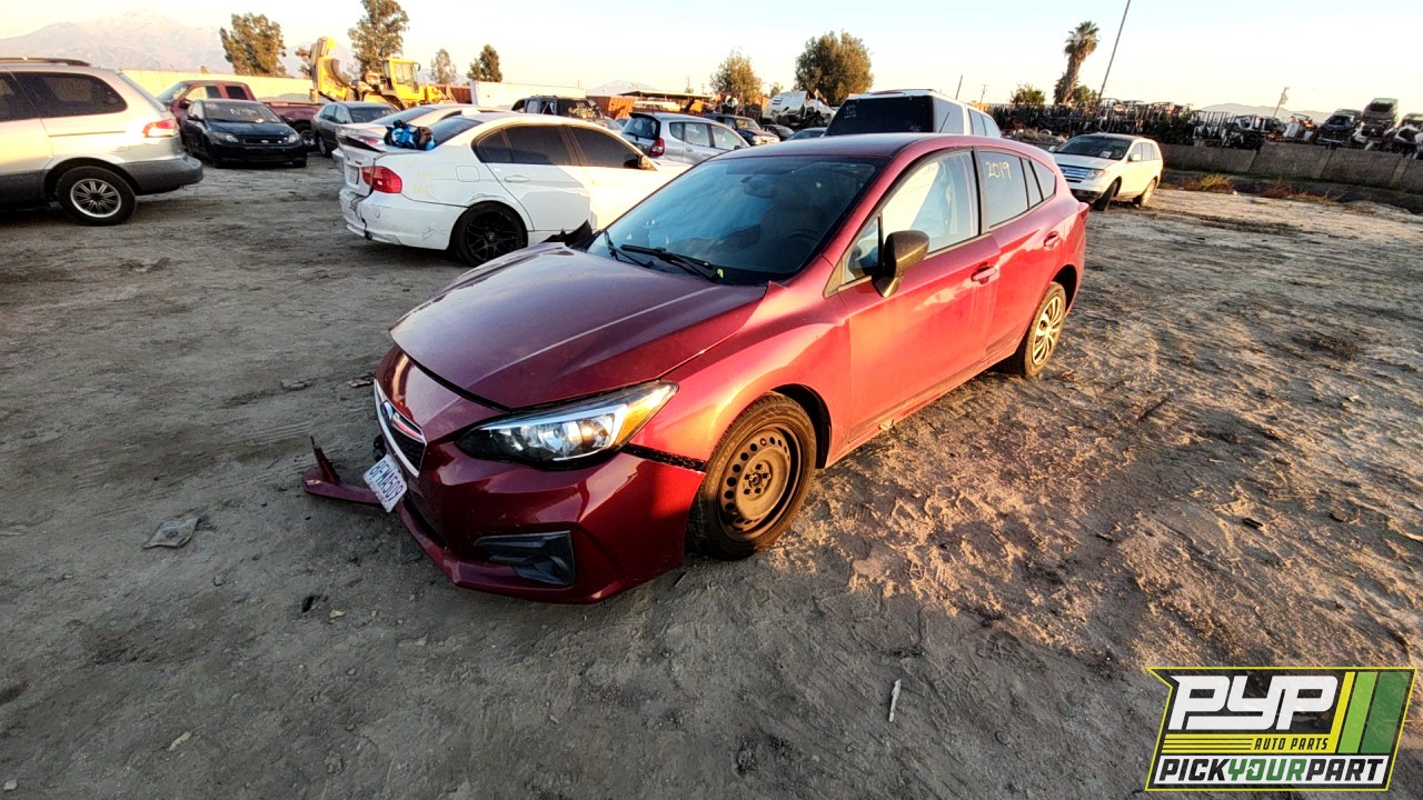 2019 SUBARU IMPREZA available for parts