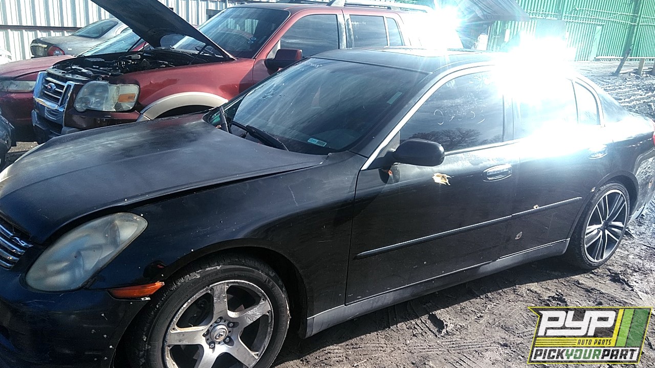 2003 INFINITI G35 partes disponibles