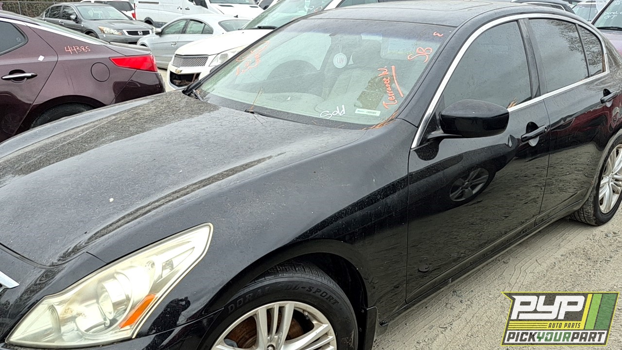 2010 INFINITI G37 partes disponibles