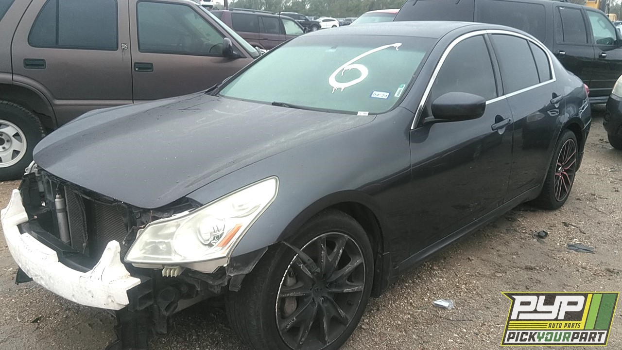 2009 INFINITI G37 partes disponibles
