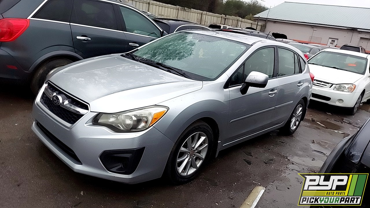 2012 SUBARU IMPREZA partes disponibles
