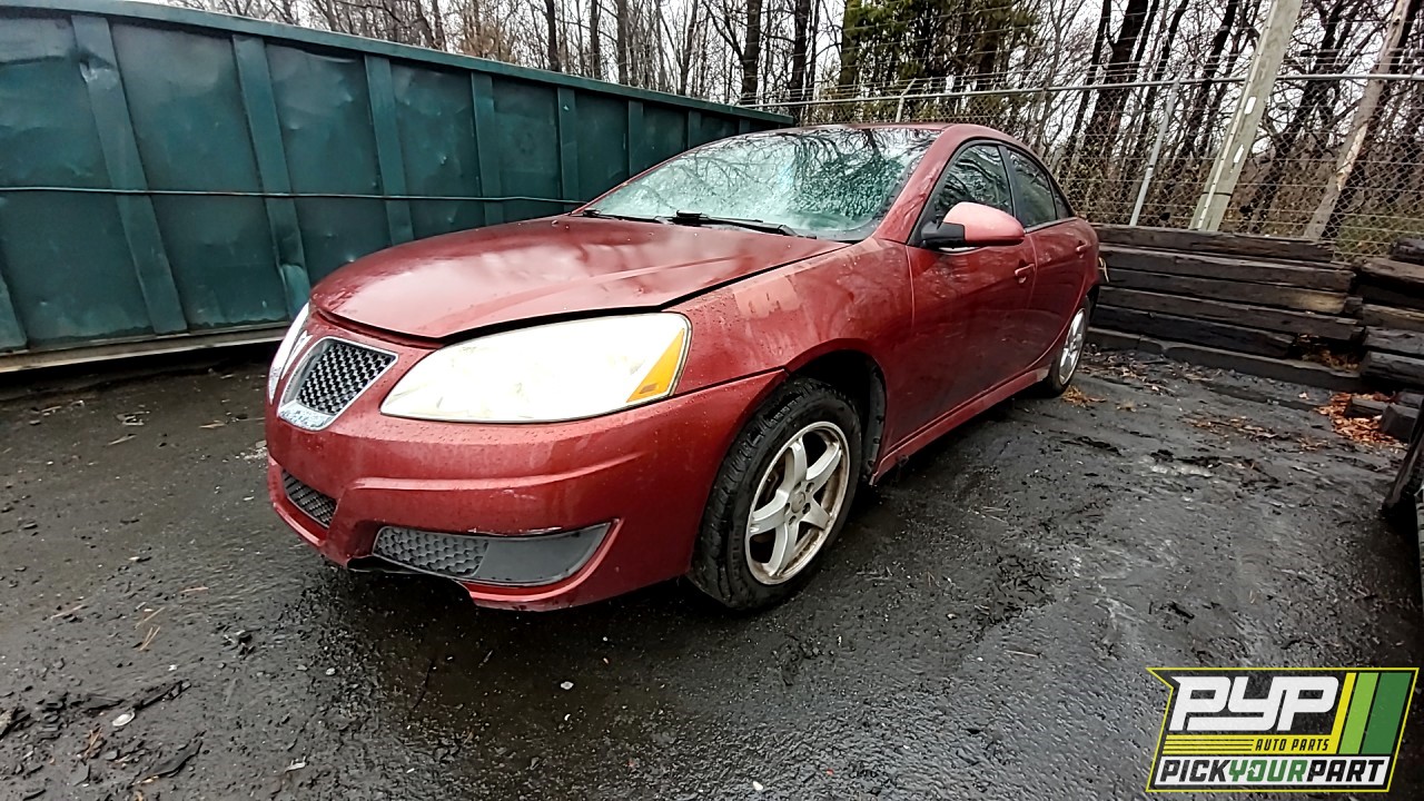 2010 PONTIAC G6 partes disponibles