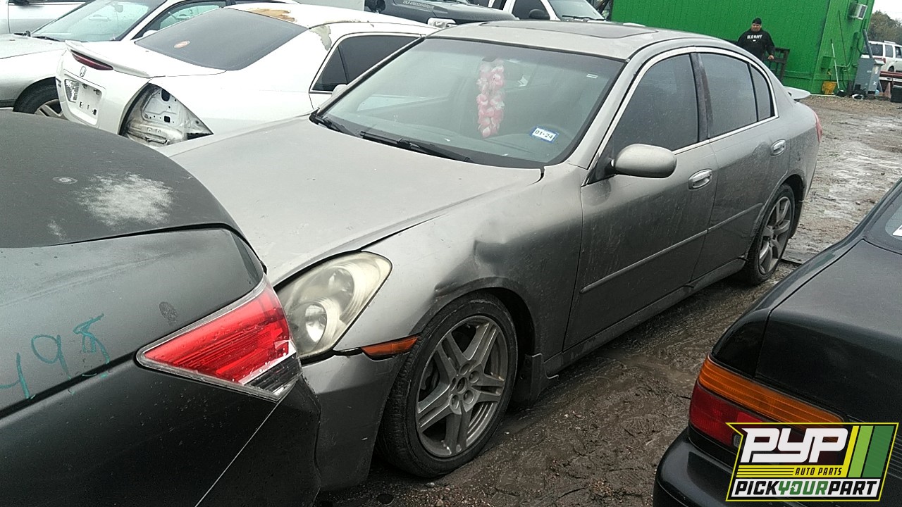 2006 INFINITI G35 partes disponibles