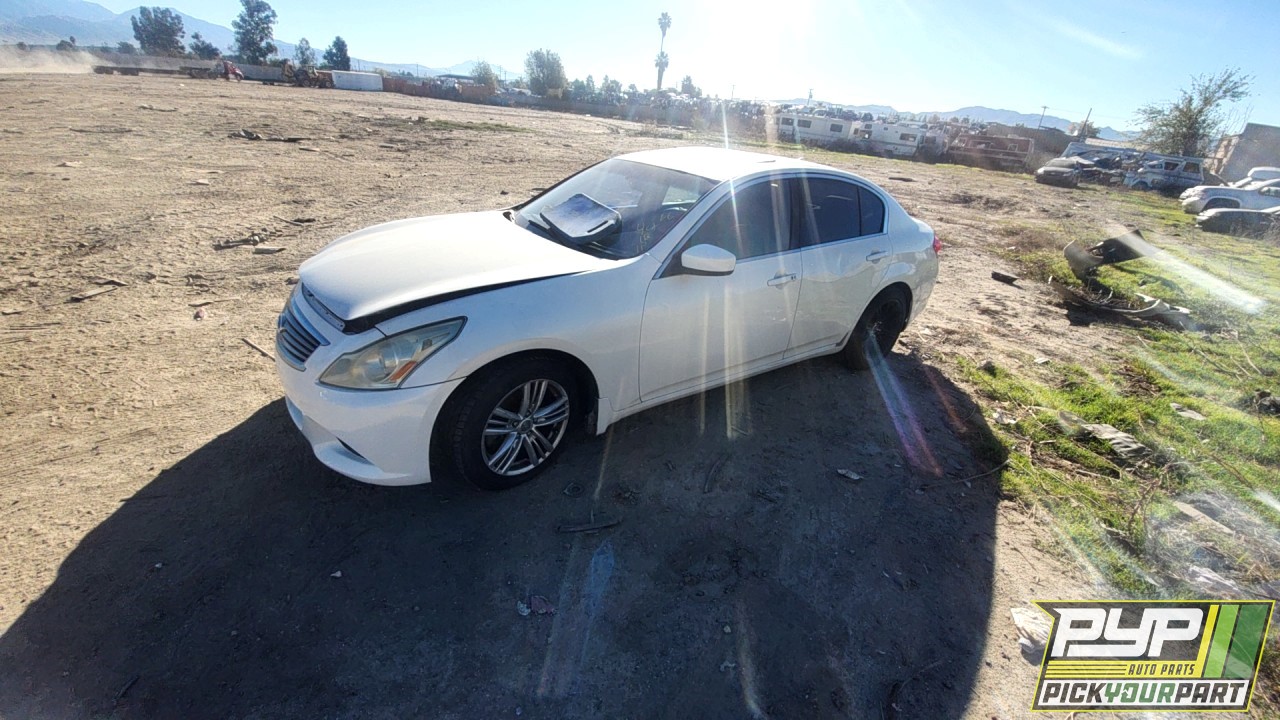 2012 INFINITI G25 partes disponibles