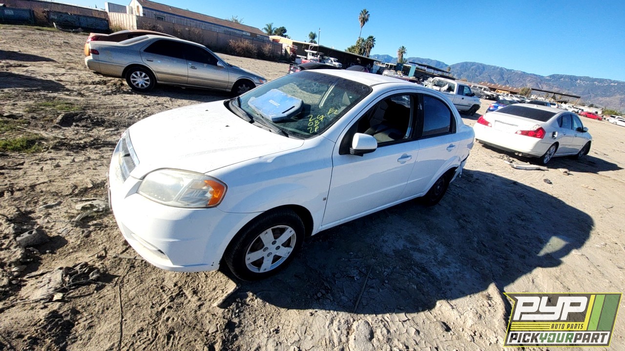 2009 CHEVROLET AVEO partes disponibles
