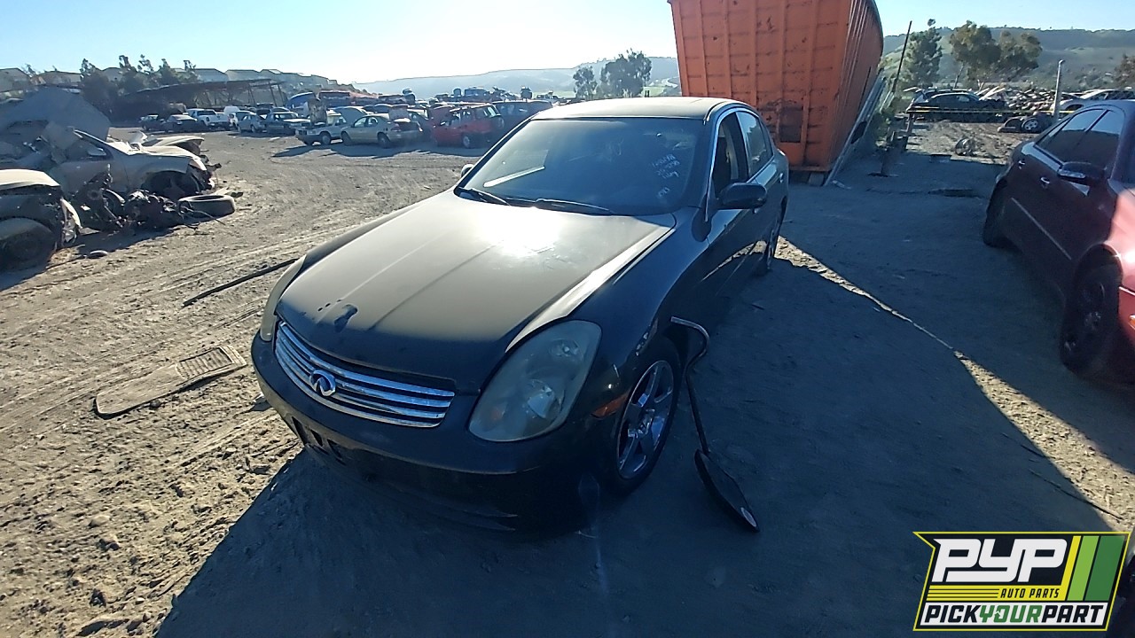 2004 INFINITI G35 partes disponibles