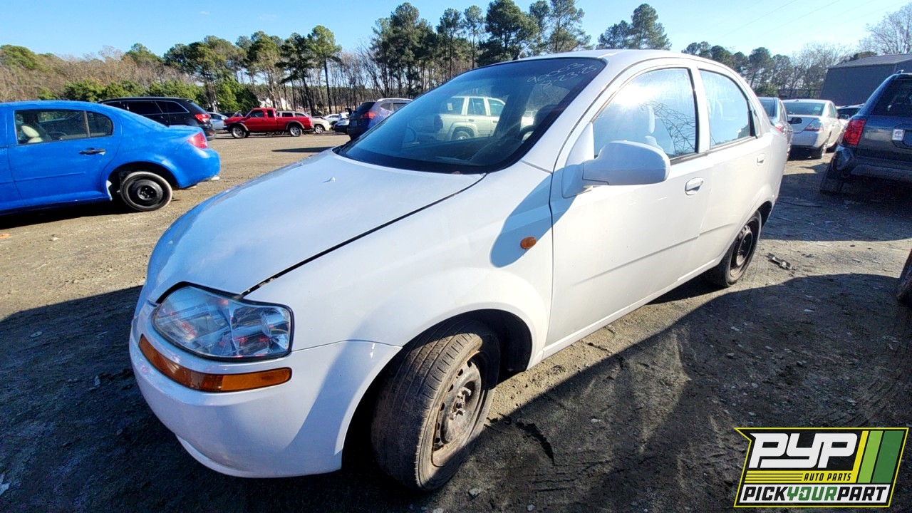 2004 CHEVROLET AVEO partes disponibles