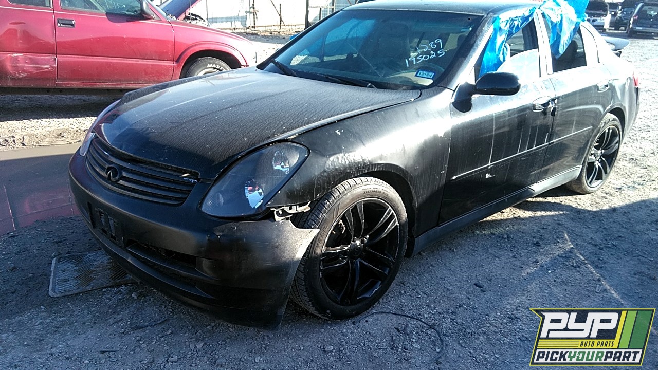 2003 INFINITI G35 partes disponibles