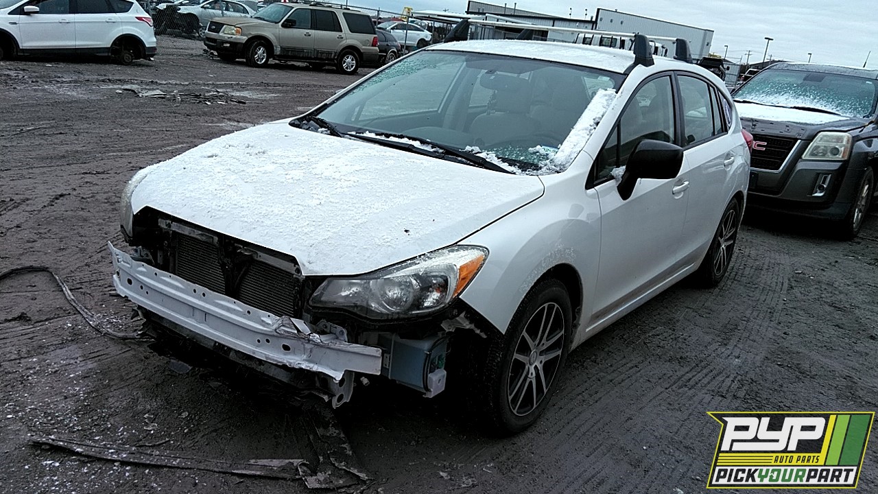 2012 SUBARU IMPREZA partes disponibles