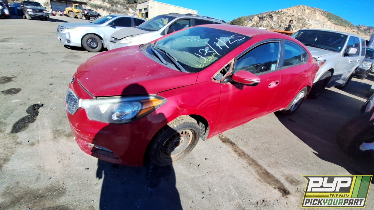 2016 KIA FORTE partes disponibles