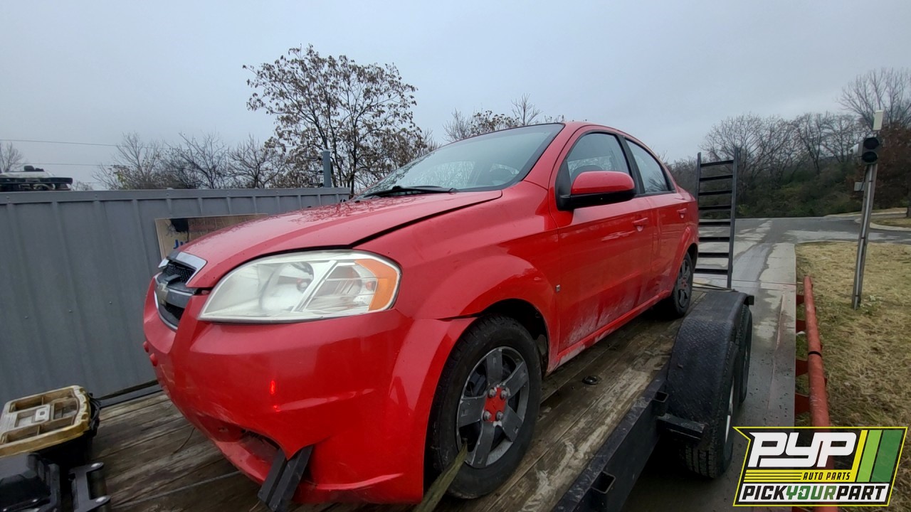 2009 CHEVROLET AVEO partes disponibles