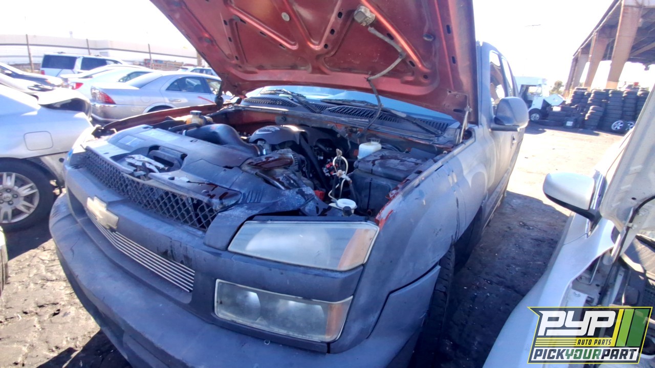 2002 CHEVROLET AVALANCHE 1500 partes disponibles