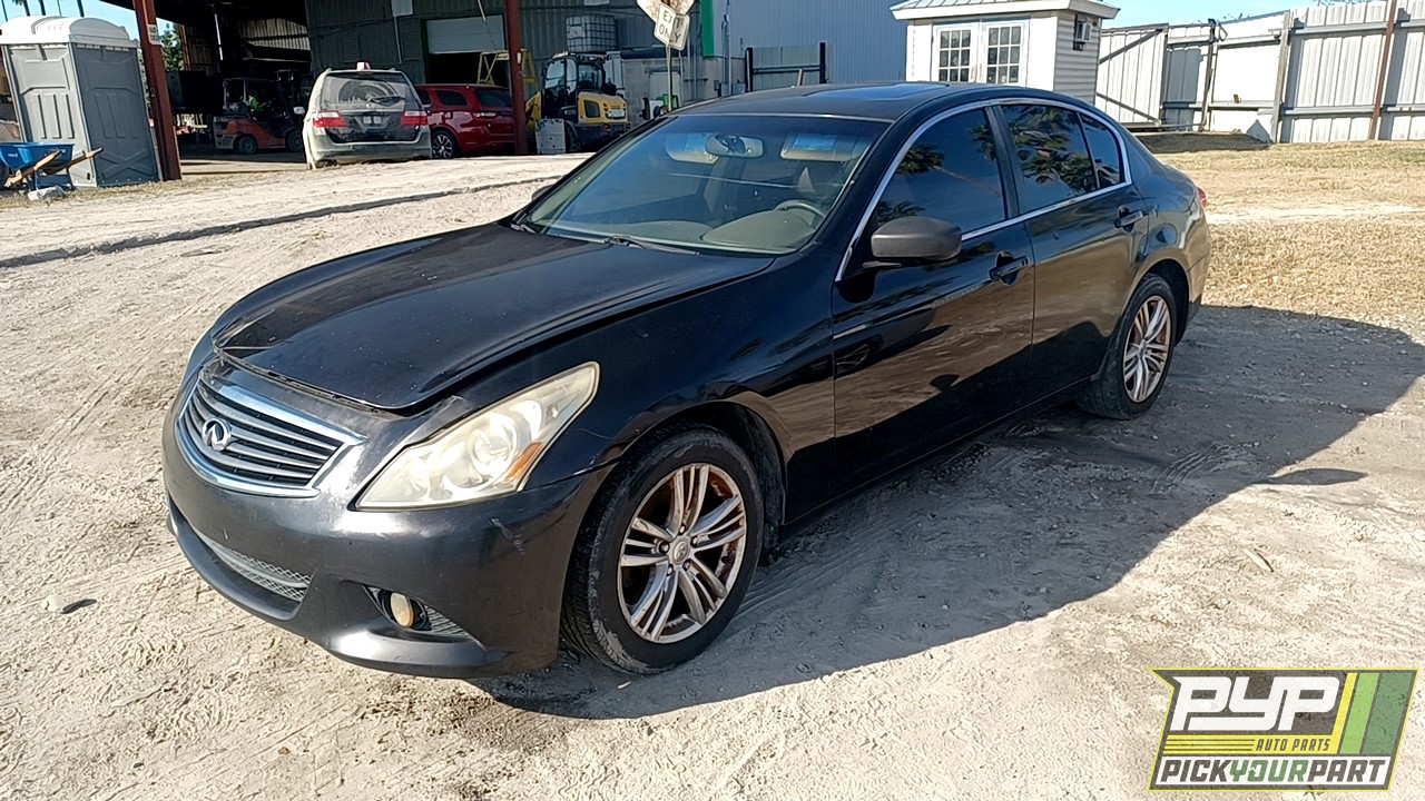 2012 INFINITI G37 partes disponibles