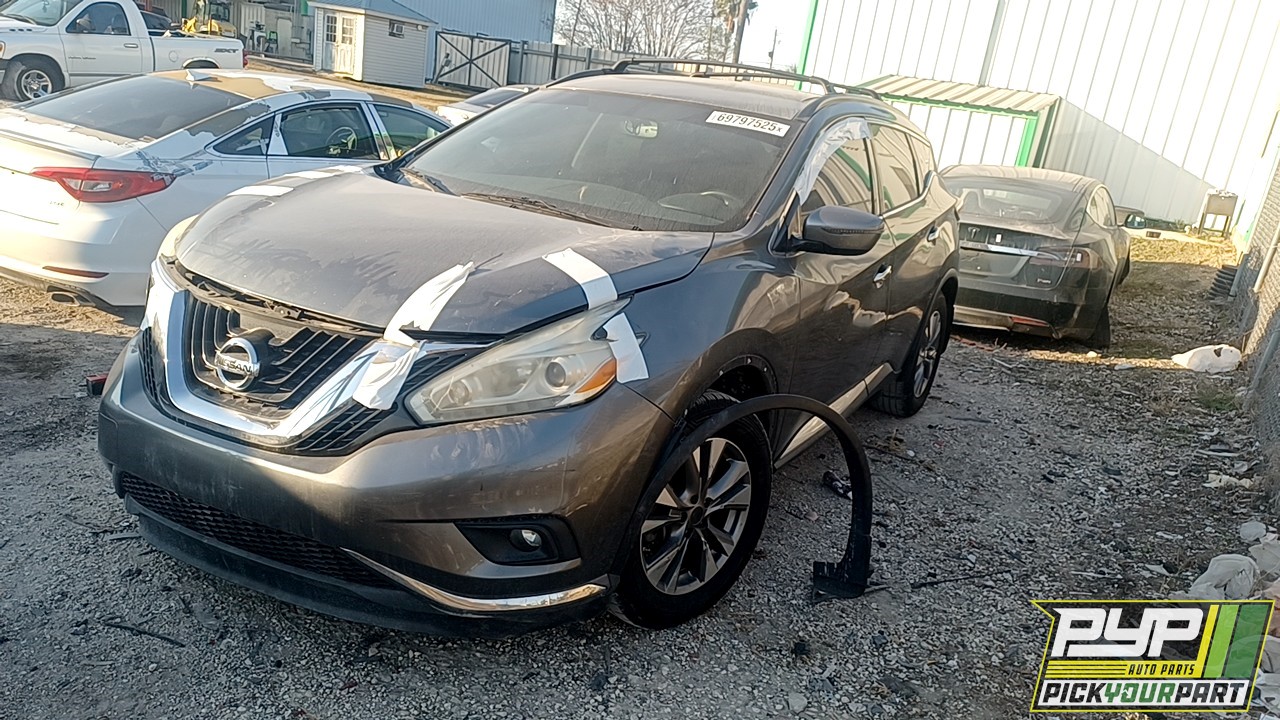 2016 NISSAN MURANO partes disponibles