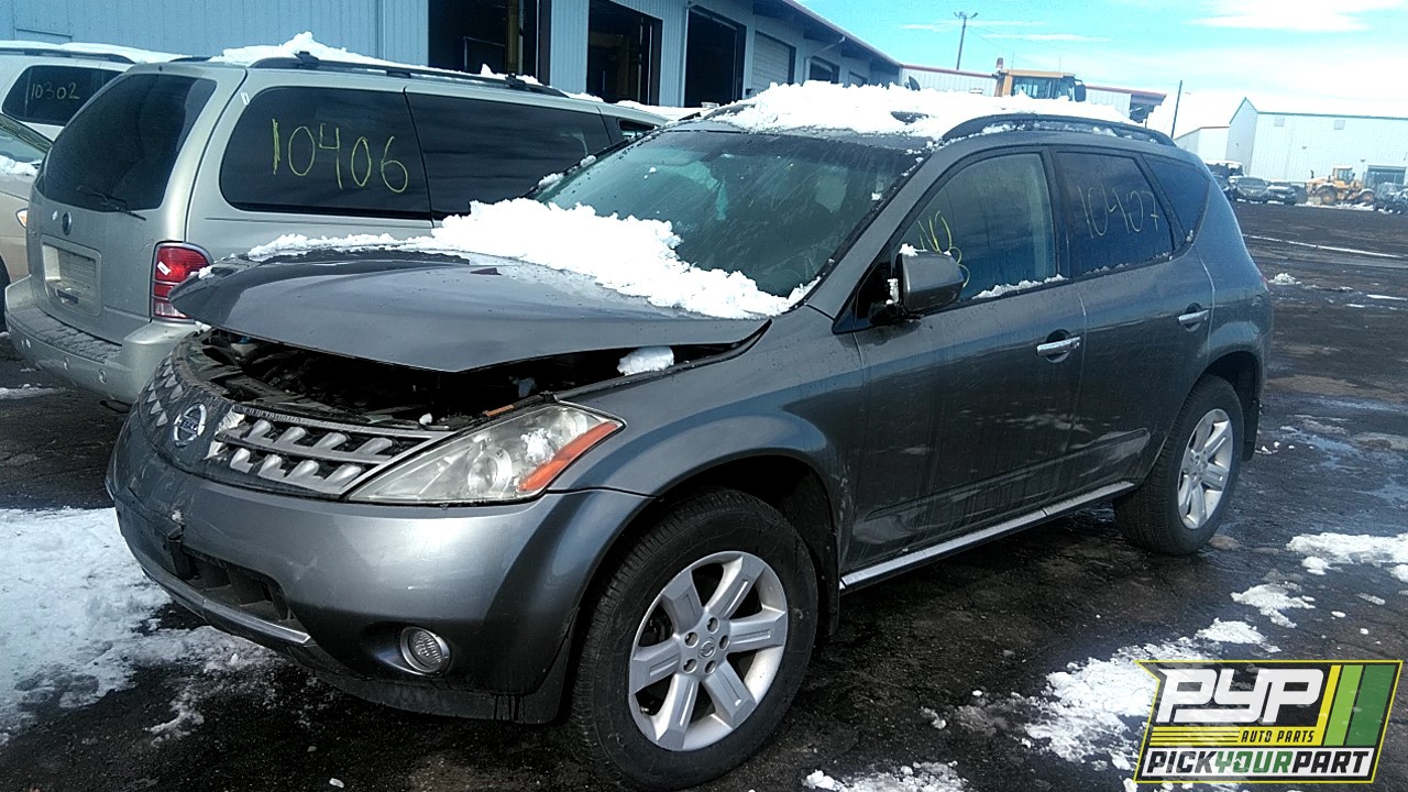 2007 NISSAN MURANO partes disponibles