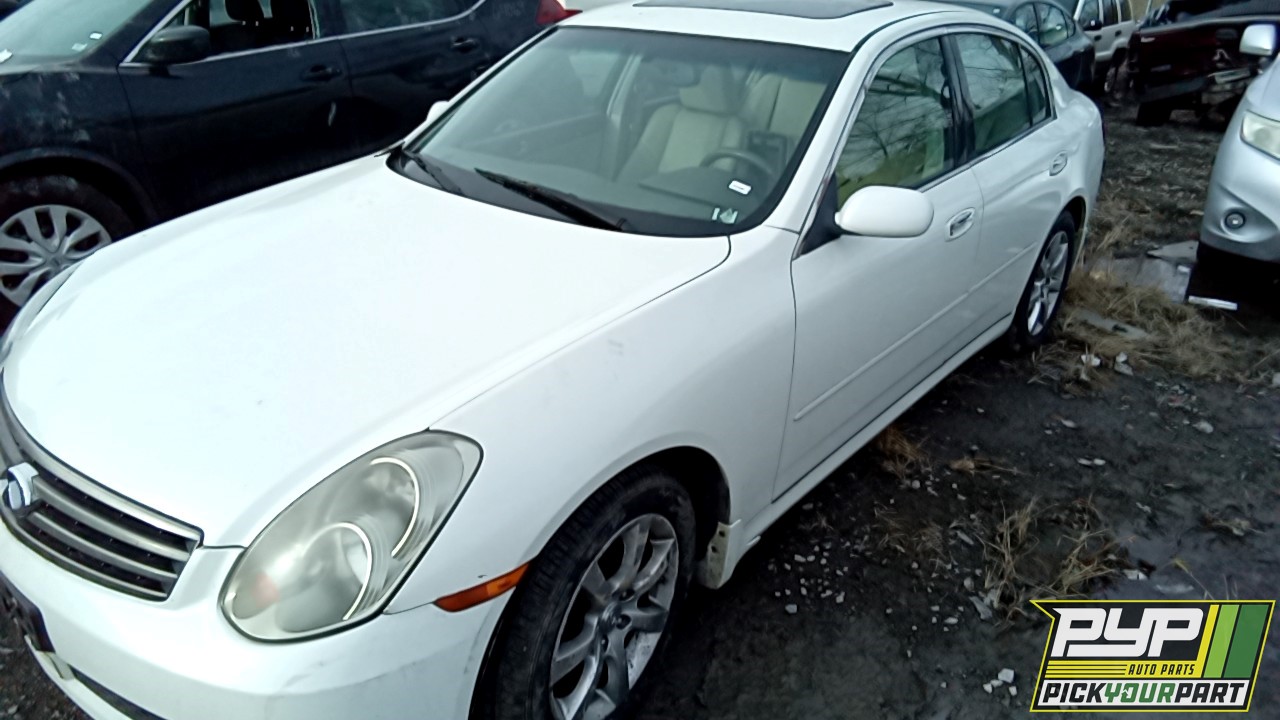 2005 INFINITI G35 partes disponibles