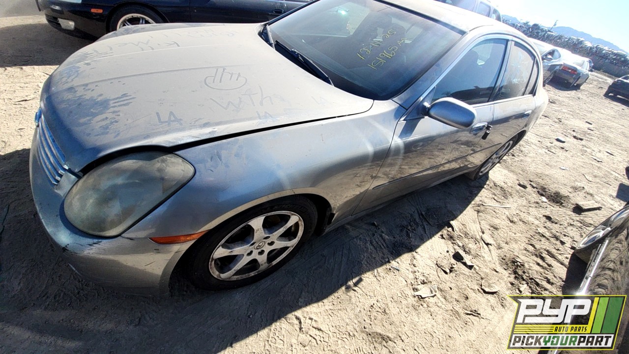 2004 INFINITI G35 partes disponibles