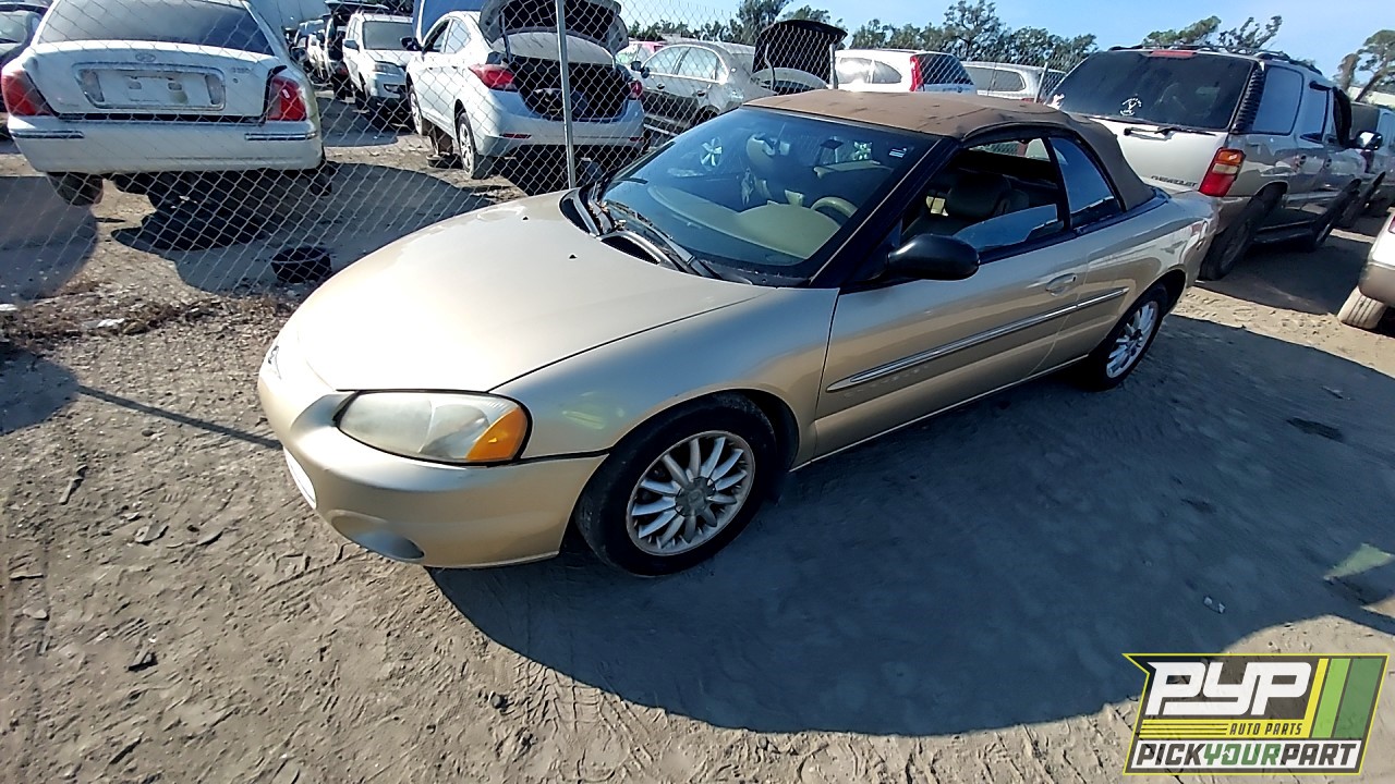 2001 CHRYSLER SEBRING partes disponibles