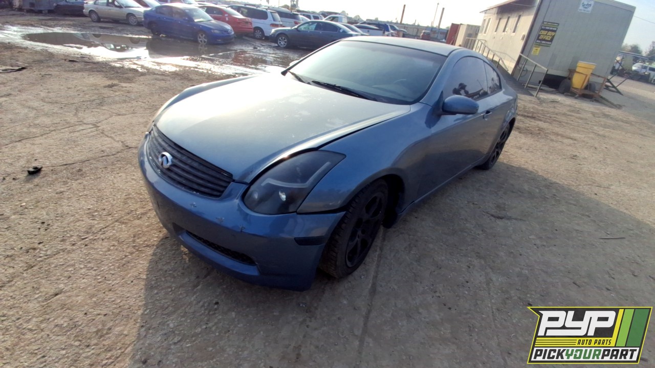 2007 INFINITI G35 partes disponibles