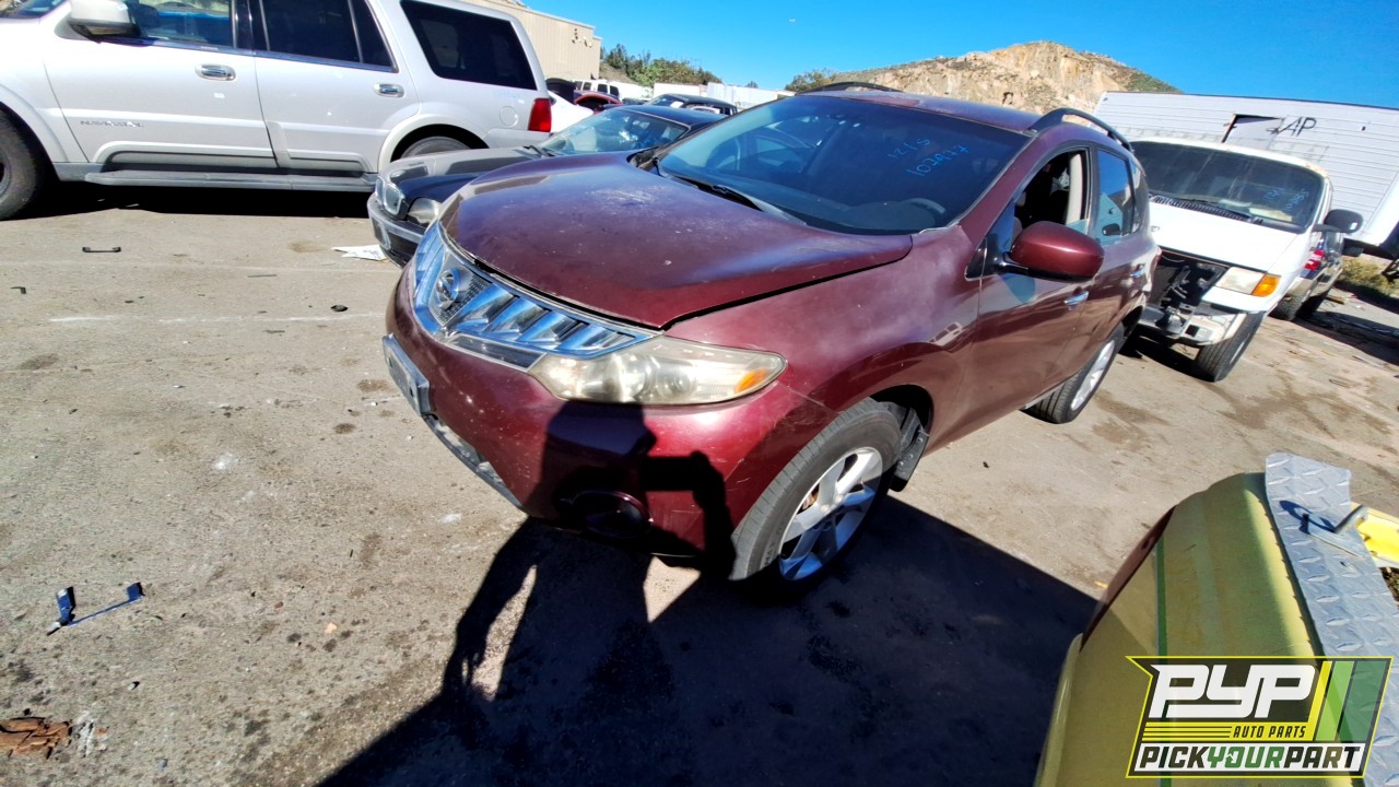 2009 NISSAN MURANO partes disponibles