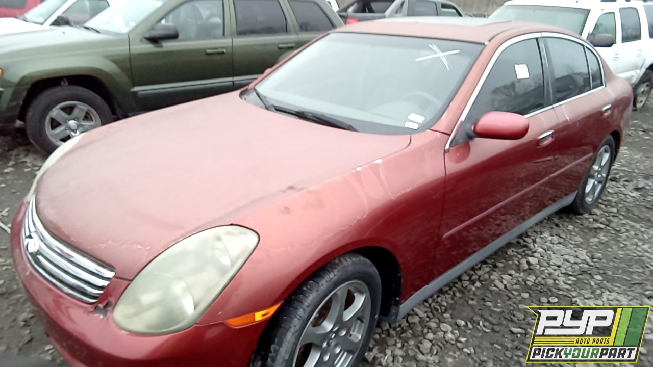2003 INFINITI G35 partes disponibles