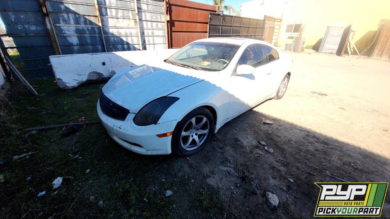 2003 INFINITI G35 partes disponibles