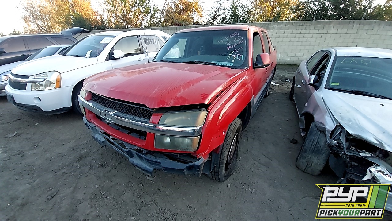 2003 CHEVROLET AVALANCHE 1500 available for parts