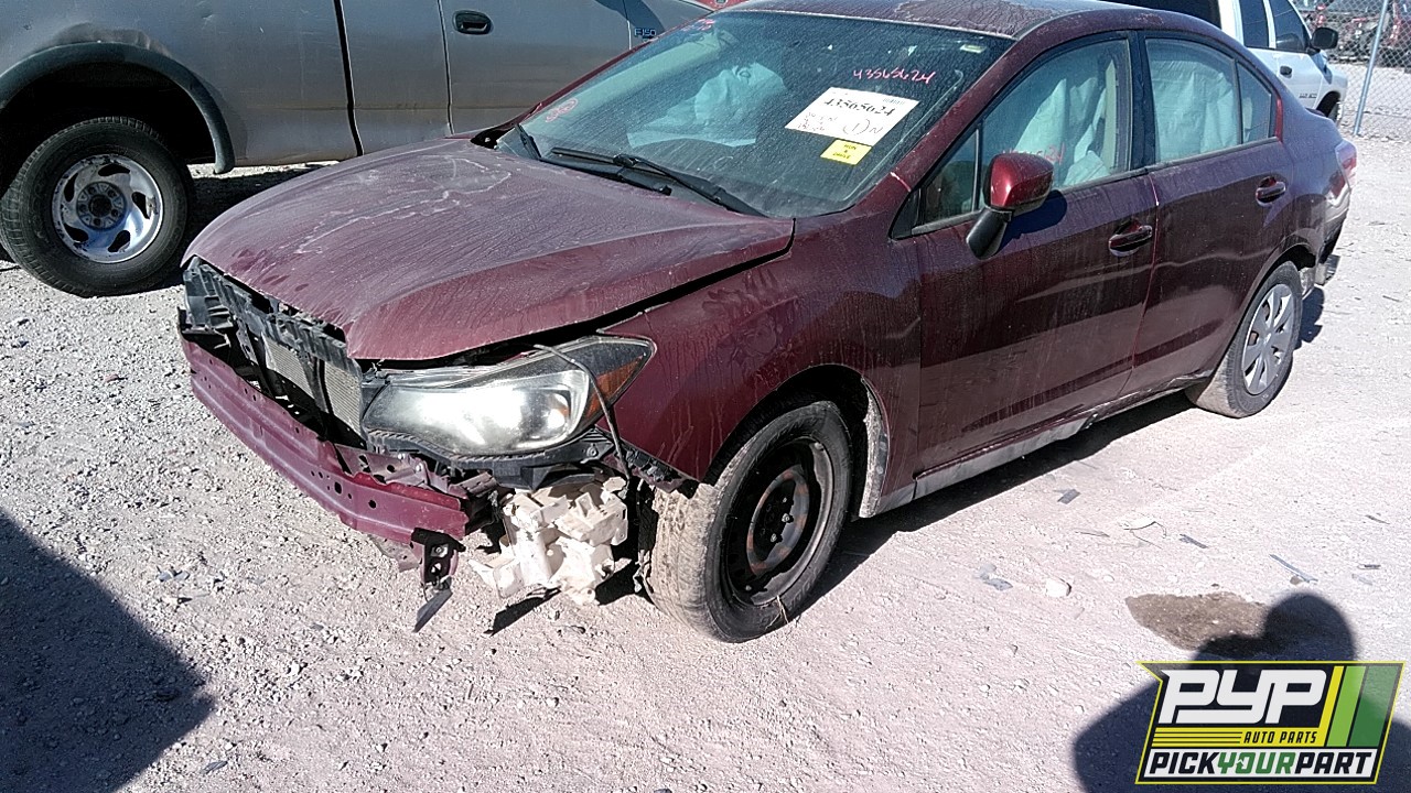 2016 SUBARU IMPREZA partes disponibles